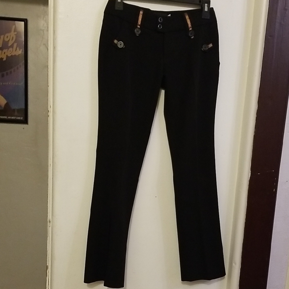 Louis Vuitton Elegant Black Flare Trousers